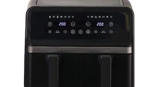 Friteuza cu aer cald dublu compartiment panou tactil digital putere 3000W
