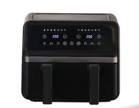 Friteuza cu aer cald dublu compartiment panou tactil digital putere 3000W - 1