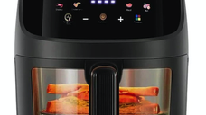 Friteuza cu aer cald tip Air Fryer capacitate mare 8 litri putere 2400W afisaj digital