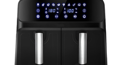 Friteuza Dubla Fara Ulei Air Fryer afisaj digital 10L capacitate