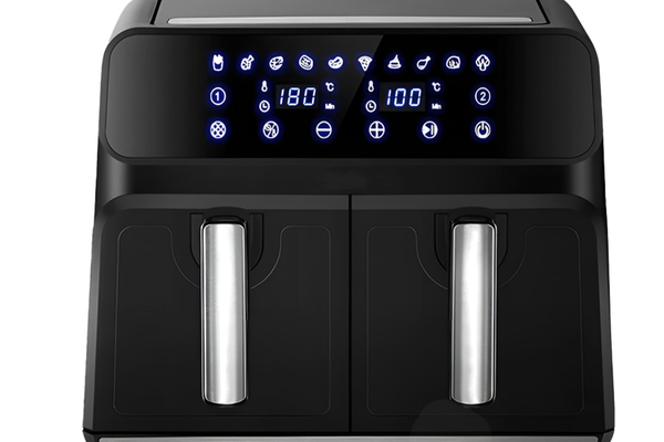 Friteuza Dubla Fara Ulei Air Fryer afisaj digital 10L capacitate