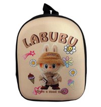 Ghiozdanel pentru copii cu un compartiment maro deschis - 1