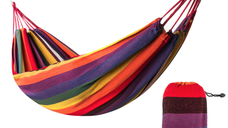 Hamac de 1 persoana cu husa de transport 190 X 80 cm simplu