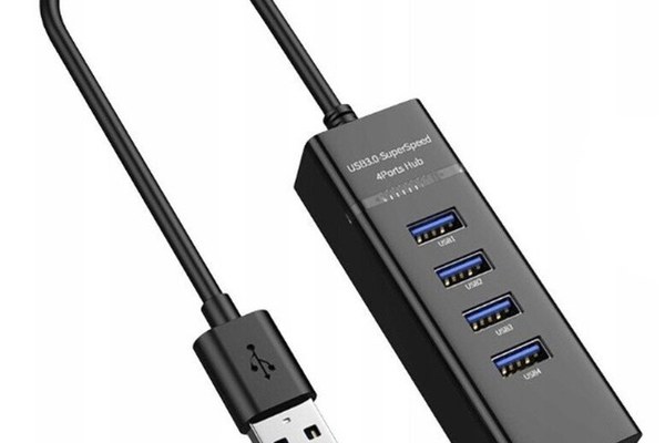 Hub cu 4 Porturi USB 3.0 de 5 Gbps LED Indicator Compact Q 303