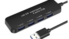 Hub USB Andowl Q HU301 cu 4 Porturi si Conexiune USB-A