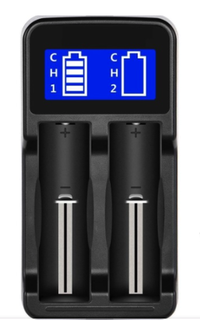 Incarcator cu display HD 8991B cu 2 porturi pentru acumulatori alimentare USB 5V - 1