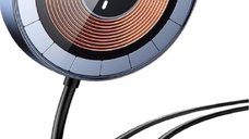 Incarcator wireless magnetic de 20W cu design transparent si LED Andowl Q PD01