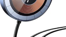 Incarcator wireless magnetic de 20W cu design transparent si LED Andowl Q PD01