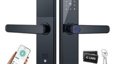Incuietoare digitala inteligenta pentru usi acces prin amprenta Cheie card WiFi aplicatie