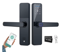 Incuietoare digitala inteligenta pentru usi acces prin amprenta Cheie card WiFi aplicatie - 1