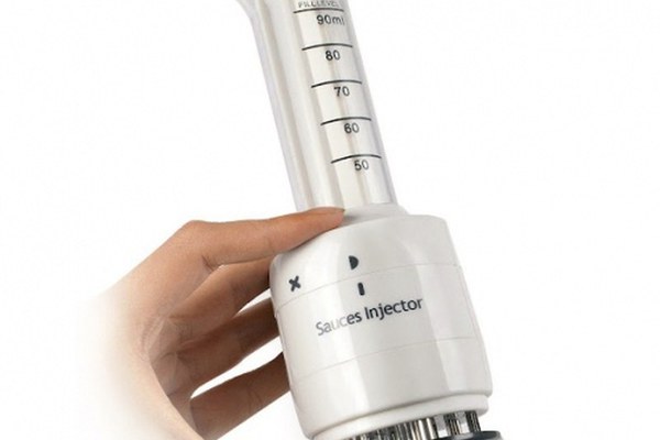 Injector de sosuri pentru carne, cu efect de fragezire si aroma