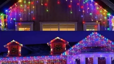 Instalatie de Craciun 1500 25 tip FRANJURI de 20 metri 500 LED MULTICOLOR