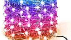 Instalatie luminoasa inteligenta bluetooth 4.0 control din aplicatie conectare prin USB 5 metri multicolora