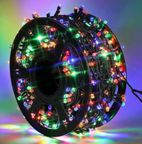 Instalatie multicolora 100m tip rola cu 480 LED 8 efecte de iluminare - 1