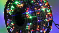 Instalatie multicolora 100m tip rola cu 480 LED 8 efecte de iluminare