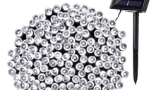 Instalatie Solara 10 Metri cu 100 LED liniara ALB RECE HS