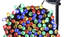 Instalatie Solara 10 Metri cu 100 LED liniara MULTICOLORA HS