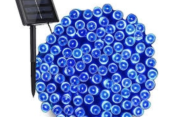 Instalatie solara decorativa 450 LED lungime 45  metri 1500 12 ALBASTRA