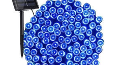 Instalatie solara decorativa 450 LED lungime 45  metri 1500 12 ALBASTRA