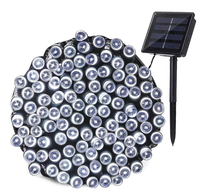 Instalatie solara decorativa lungime 50 metri 1500 12 ALB RECE - 1