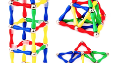 Joc Magnastix creativ pentru copii 63 piese