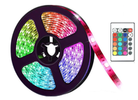 Kit Banda LED RGB cu Telecomanda 300 LED uri Lungime 5m 220V BS - 1