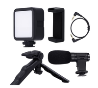 Kit de vlogging cu trepied LED video și suport pentru telefon Q ZJ09 - 1