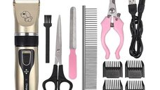 KIT ingrijire animale companie aparat de tuns masina de taiat unghii si accesorii