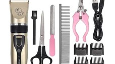 KIT ingrijire animale companie aparat de tuns masina de taiat unghii si accesorii
