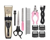 KIT ingrijire animale companie aparat de tuns masina de taiat unghii si accesorii - 1