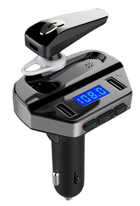 Kit modulator V6 MP3 cu Casca Handsfree Bluetooth - 1