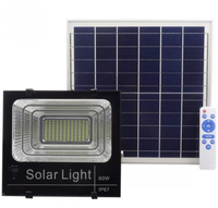 Kit Proiector 60W LED SMD JNI cu Panou Solar Si Telecomanda - 1