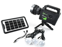 Kit solar de iluminat GDPlus GD-P70 cu 3 becuri - 1