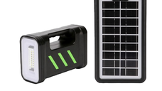 Kit solar GD-13 cu lampa multifunctionala panou solar si 3 Becuri