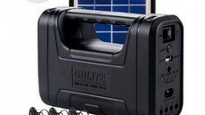 Kit solar GD-Lite 1 cu 3 becuri LED si acumulator de capacitate mare