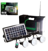 Kit solar GD-Lite 10 dotat cu dispozitive USB cu 3 becuri LED + Acumulator de mare capacitate + RADIO - 1
