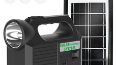 Kit solar portabil GD-8017 MUSIC cu 3 becuri LED XL si difuzor Bluetooth