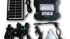 Kit solar portabil Gdlite GD-1000A USB bluetooth radio FM MP3 4 becuri incluse MIH