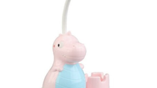 Lampa de birou RD C137 LED USB forma dinozaur cu suport creioane si ascutitoare