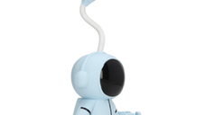 Lampa de birou RDC136 LED forma astronaut USB suport creioane si ascutitoare