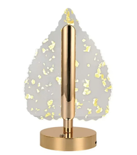 Lampa decorativa in forma de BRAD LED 3 culori Touch dimabil Reincarcabila USB Baza aurie eleganta - 1