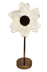 Lampa decorativa Sun Flower Auriu Lumina Calda Rece - 1