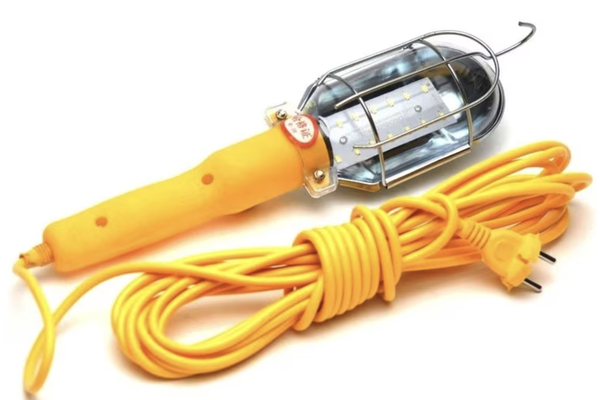 Lampa GALBENA portabila de lucru cu LED cablu 10m 220V