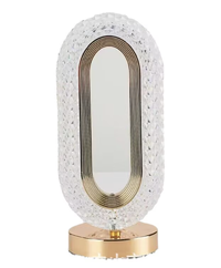 Lampa LED decorativa lumina ambientala 3 culori alb rece/cald/neutru control touch reincarcabila ovala - 1
