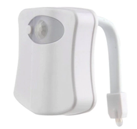 Lampa LED RGB pentru toaleta cu 8 culori senzor miscare - 1