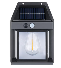 Lampa Led solara CB 888 cu senzor de lumina pentru perete putere 3W Negru - 1