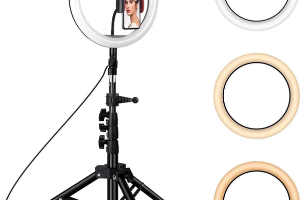 Lampa Ring Light LED 10" Circulara cu Lumina rece / naturala / calda