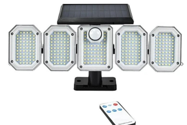 Lampa solara Andowl Q TY300 cu 5 casete 300 LED pentru exterior