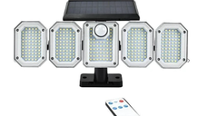 Lampa solara Andowl Q TY300 cu 5 casete si 300 LED
