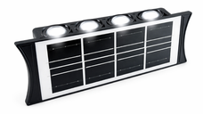 Lampa solara bidirectionala cu lumina SUS si JOS 8 LED